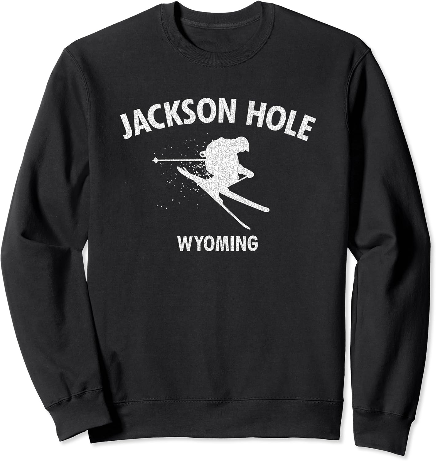 Jackson Hole Wyoming Skiing Sweatshirt Clothing, Shoes